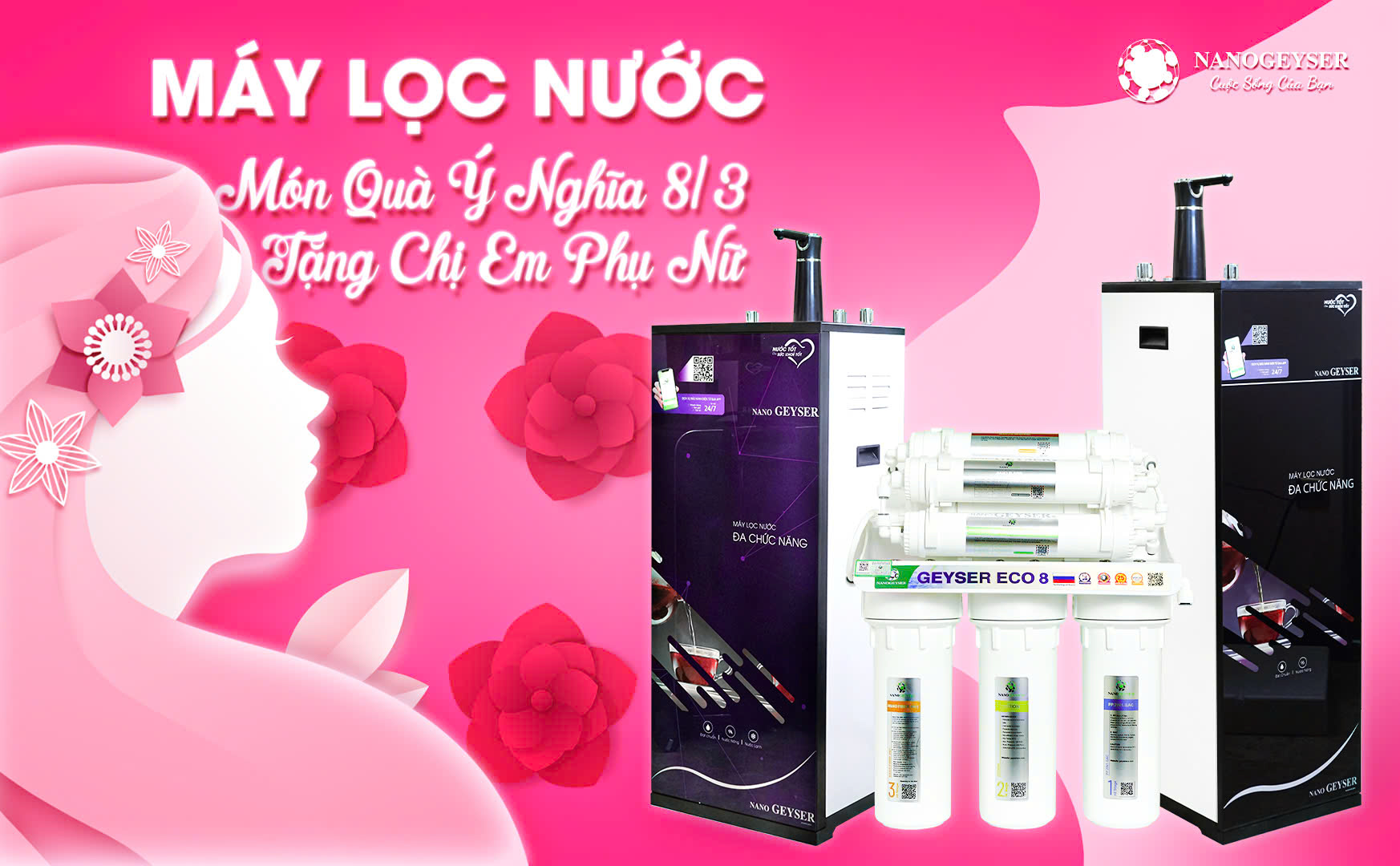 Máy lọc nước - món quà tặng ý nghĩa nhân ngày 8/3